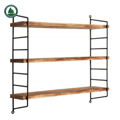 Solid Pine Wood Board Carbonized Wood Board for Wall Mounted Floating Shelves