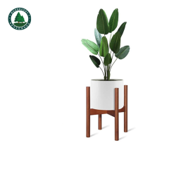 Nordic Style Wooden Green Plant Pot Stand