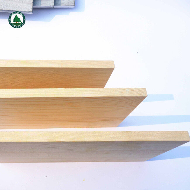 Natural Color Solid Pine Wood Board Panel for Floating Shelves