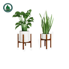 Nordic Style Wooden Green Plant Pot Stand