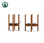 Beech Wood Bamboo Wood Green Plant Stand for Home Deco