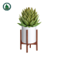Super Simple Style Adjustable Bamboo Wood Plant Stand