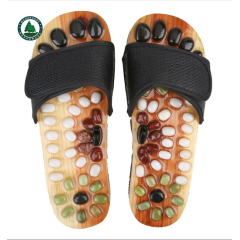 Chinese Acupuncture Stone Massage Shoes High Quality Natural Cobble Stone