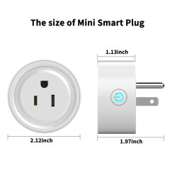 SURWAY Smart plug,  Mini Wifi Outlet Works with Alexa, Google Home,, Remote Control Your Home Appliances from Anywhere, ETL Listed,Only Supports 2.4GHz Network(4Packs)