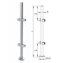 german craft glass pillars frameless handrail balustrade stair railing stainless steel post