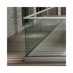 aluminium security balustrades aluminum metal frameless profile u channel clamp glass railing