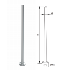 german craft hot sale balcony rail stainless steel glass stair handrail post glass balustrades post railing post