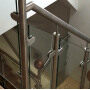 stainless steel adjustable spigots balustrade railing clamping glass profile handrail accessories