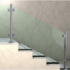 Matériel de balustrade en verre en acier inoxydable support de clip en verre pince d'angle en verre à 90 degrés
