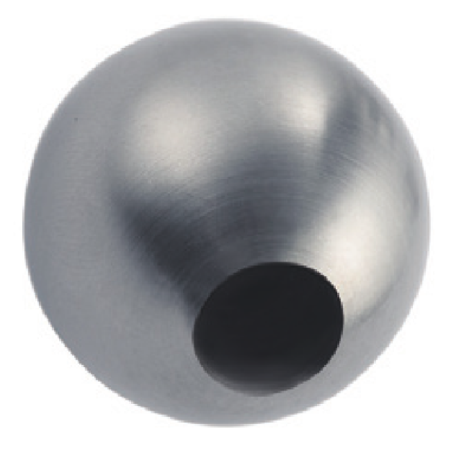 high precision 304 22mm 25mm threaded decorative stainless steel ball with M10 hole