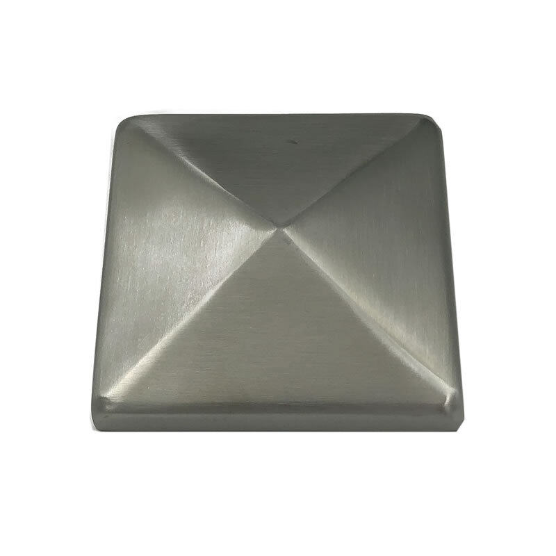 railing decorative stainless steel pipe end cap stainless steel male square casting handrail end cap