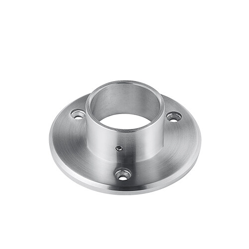 neck wall flange stainless steel handrail pipe fitting floor flange with 3 mounting holes