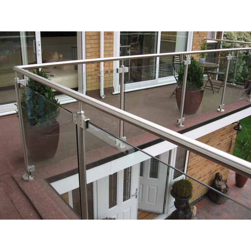 304 316 stainless steel angles glass clamp handrail post accessories glass balustrades handrail for commercial