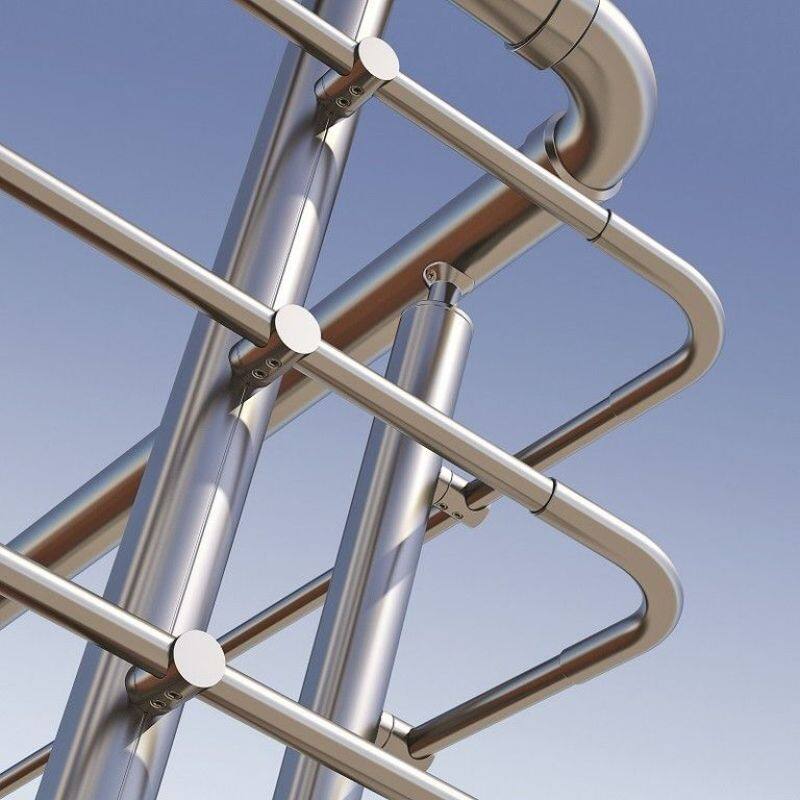 security balustrades metal frameless clamp glass spigot handrail railing accessories for glass railing system