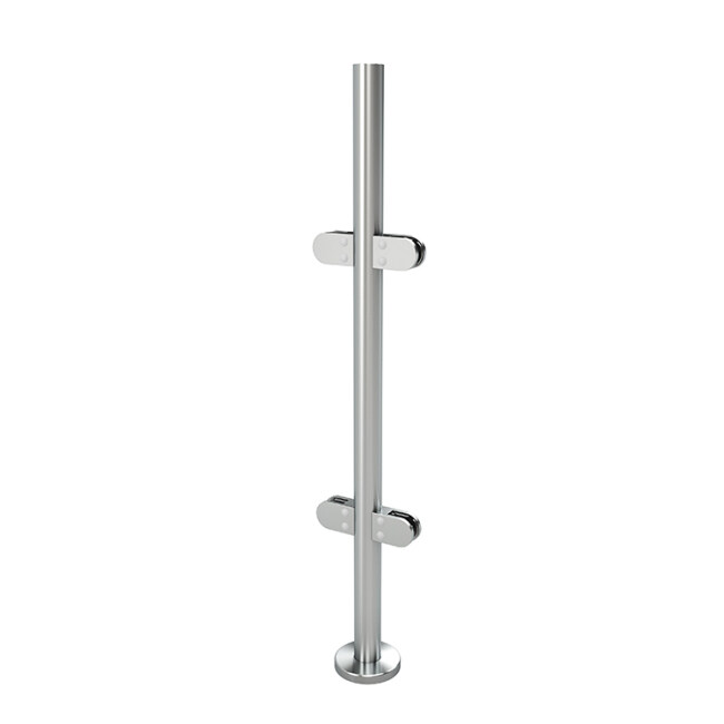 german craft glass pillars frameless handrail balustrade stair railing stainless steel post