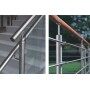 stainless steel glass spigot pool fence handrail support handrail brackets handrail connector