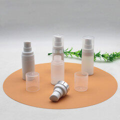 DNAP-528 clear airless frosted bottle with pump