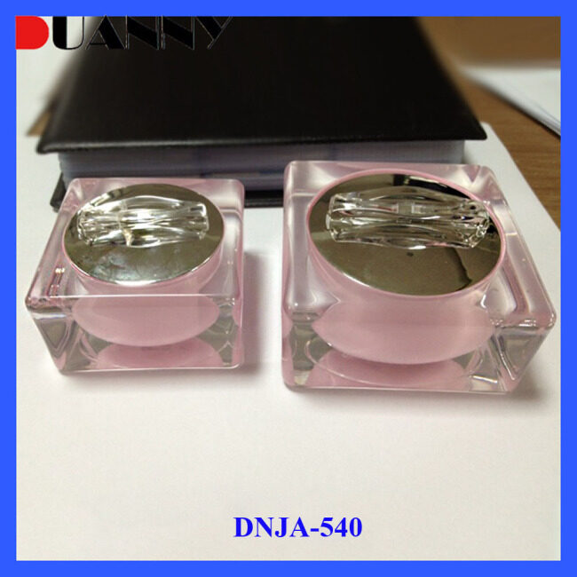 DNJA-540 Square Acrylic Cosmetic Cream Jar