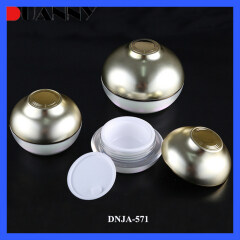 DNJA-571 Large Acrylic Cosmetic Bowl Shape Cream Jar with Lids
