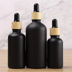 DNOB-502E Bamboo cover Glass Cosmetic Essential Oil Bottle
