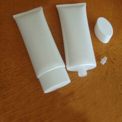 Empty Cosmetic Plastic Tube 200ml Packaging Cosmetic Plastic Tube 200ml with Bamboo lid