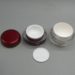 Oval Acrylic Cosmetic Cream Jar Container Packaging DNJA-597