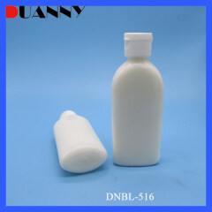 Main Product Hot Sale 100ml Flat Shoulder Pet Plastic Lotion Bottle For Cosmetic