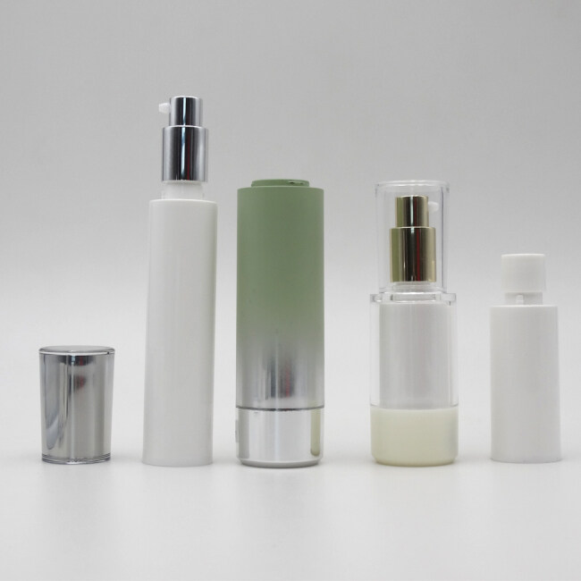 DNAA-521E acrylic double wall luxury refillable cosmetic packaging airless bottle