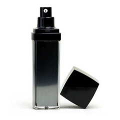 30ml Square Silver Cosmetic Lotion Pump Bottle for Skin Care