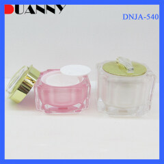 Pink Square Acrylic Cosmetic Cream Jar DNJA-540