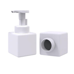 Custom PETG Plastic Square Shape Hand Soap Dispenser 8oz Foaming Pump Bottle