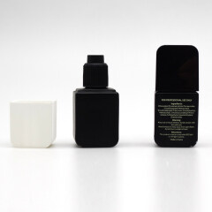 square glass black empty nail polish bottles DNNU-535