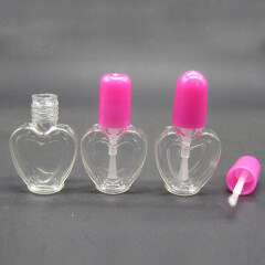 DNNC-540 Mini Heart Shape Plastic Nail Polish Bottle