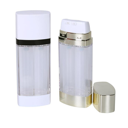  Acrylic Dual Chamber Airless Pump Bottle DNAS-553