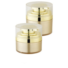 GOLDEN COSMETIC JAR,COSMETIC CONTAINER PLASTIC