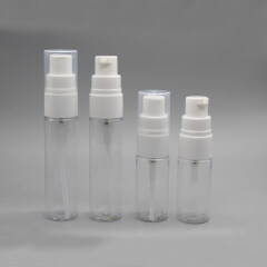 30ml Plastic Round Clear Cosmetic Lotion Pump Bottle Container