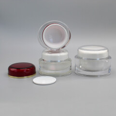 Oval Acrylic Cosmetic Cream Jar Container Packaging DNJA-597