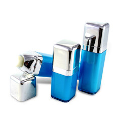 Wholesale 15ml 30ml 50ml Square Acrylic Cosmetic Airless Pump Lotion Bottle for Face Cream and Foundation Cream