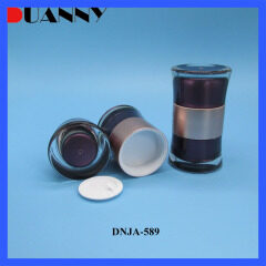 Dual Chamber Acrylic Cosmetic Cream Jar Container