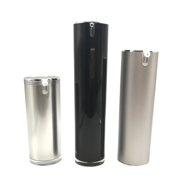 15ml 30ml 50ml Luxury Plastic Cylinder Acrylic Cosmetic Bottle for Skin Care