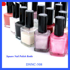 DNNC-508 Square Cosmetic Glass Nail Polish Bottle with Cap