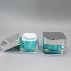 50g Luxury Square Acrylic Cosmetic Cream Jar DNJA-700