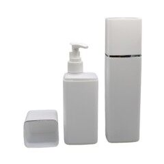 DNBH-512 PE Plastic Square Shampoo Bottle with Pump