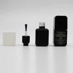 square glass black empty nail polish bottles DNNU-535