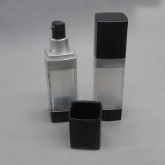 30ml 50ml Luxury Square Cosmetic Airless Pump Bottle Container