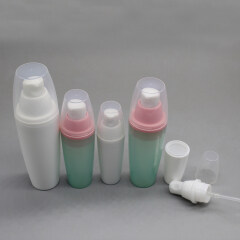 5ml 10ml 20ml 30ml 50ml Oval Shape PP Cosmetic Lotion Pump Bottle