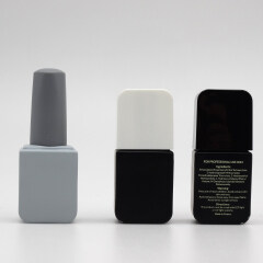 DNNU-535 square glass black empty nail polish bottles
