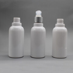 DNPET-503 White Plastic Cosmetic Shampoo Bottle