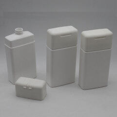 DNBH-523 square shampoo bottle with flip top cap