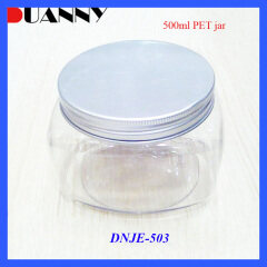 DNJE-503 Square Clear PET Cosmetic Cream Jar